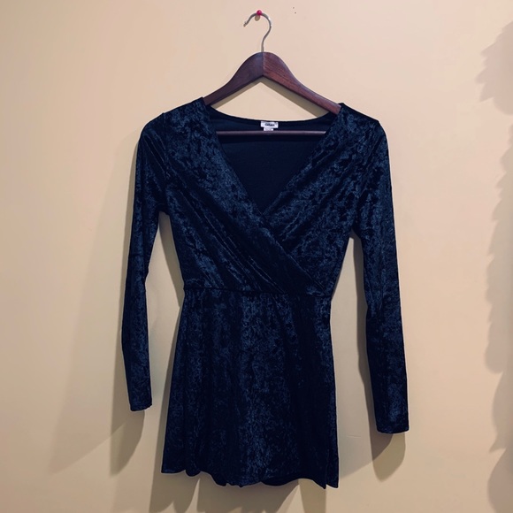 Velvet Romper Dress - Picture 3 of 8